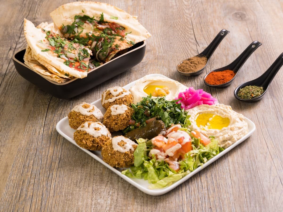 Kebab vegano El Huerto con heura marinada
